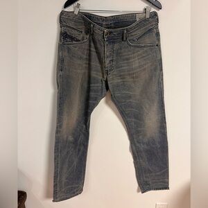 Diesel Slim Fit Faded Blue Jeans